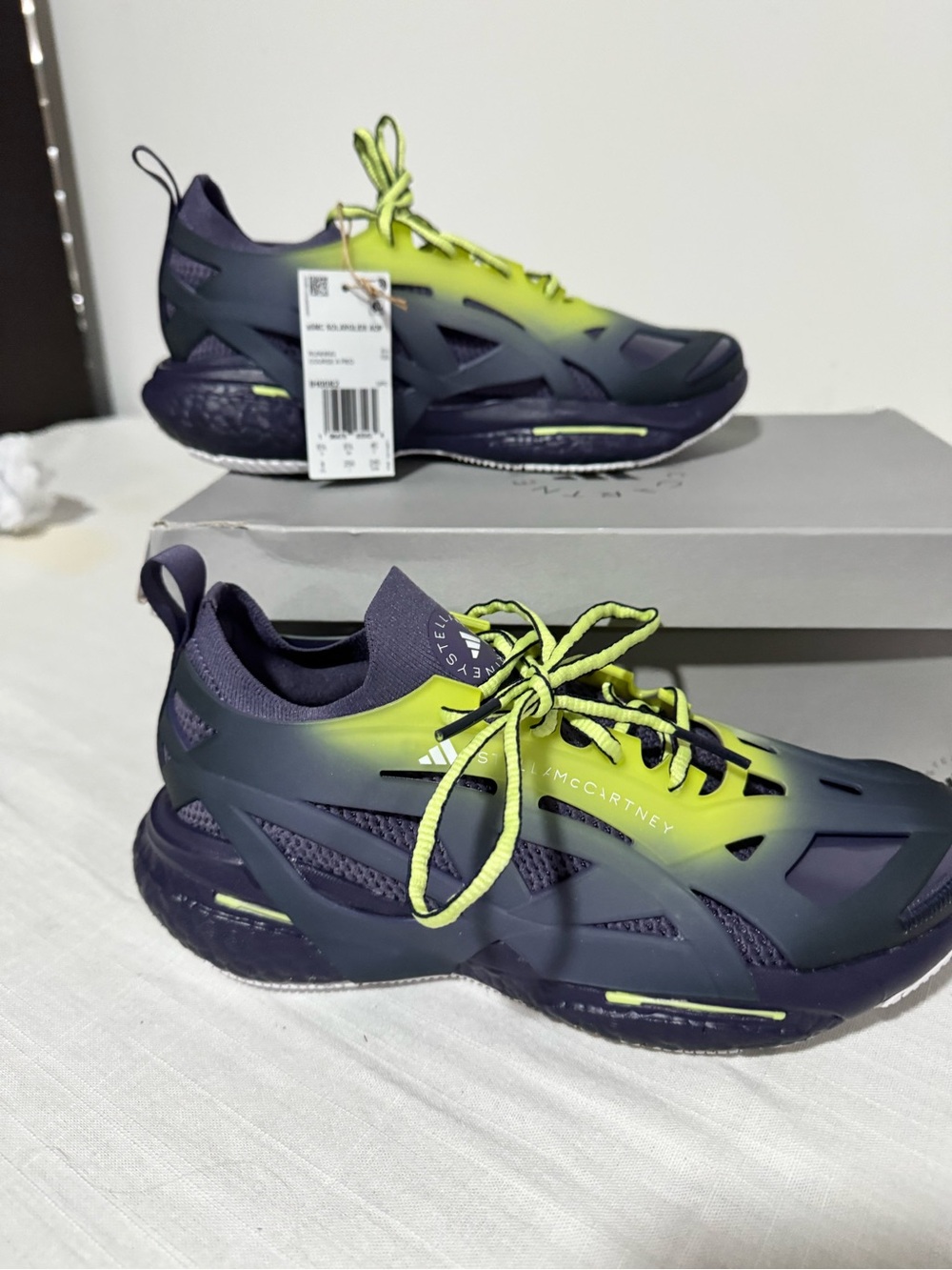 Stella McCartney Purple & Neon Green Gradient Women’s Sneakers
